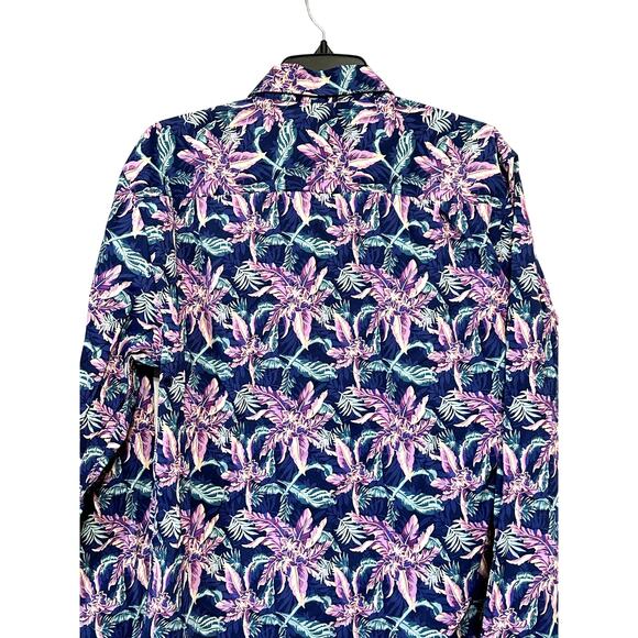 Tommy Bahama Siesta Key Night Flower Shirt Button Up Long Sleeves Multi M S NWT - Picture 6 of 11